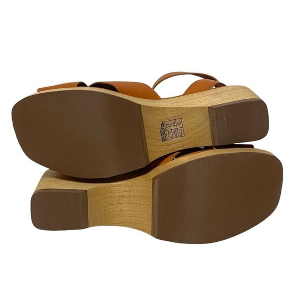 NWT EVERLANE The Clog Sandal Cognac Leather 7 - Picture 7 of 12